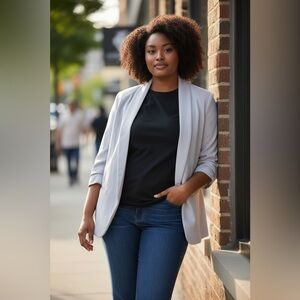 Worthington Light Gray Women's Blazer